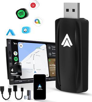 Android Auto Wireless Adapter for Car Android auto Small Car Dongle for OEM Wired Car Model 2017+ Play Plug USB C to A, USB A Extension Cable, 90 Degree USB A Adapter, 3 Adapters, U2A-AIR