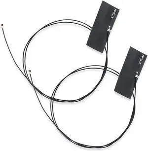 60cm/2ft 2pcs MHF4 IPEX WLAN Network Adapter PC Antenna for NGFF Intel 7260 8260 8265 9265 9260 9560 AX210 AX200NGW AX Killer M.2 IPEX4 Module Card