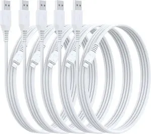 iPhone Charger 3ft 5Pack Lightning Cable 3 Foot MFi Certified Charging Cord 3 feet Compatible with  iPhone 11/Pro/Max/SE/X/XS Max/XR/8/8 Plus/iPad/iPod (White)