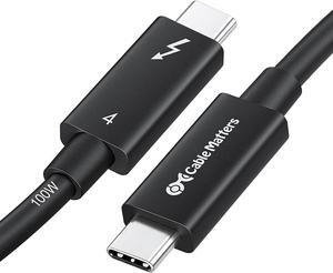 Cable Matters [Intel Certified] 40Gbps Active Thunderbolt 4 Cable 6.6 ft with 100W Charging and 8K Video - Fully Compatible with USB C/USB-C, USB 4 / USB4, and Thunderbolt 3