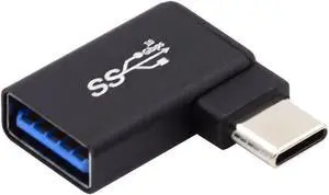USB-C Type-C to USB 3.0 Female OTG Adapter Right Angled 90 Degree for Laptop Cell Phone