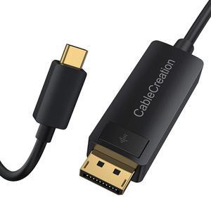 CableCreation 8K USB C to DisplayPort 1.4 Cable 6FT (8K@60Hz 4K@144Hz 2K@240Hz HDR) Type-C (Thunderbolt 3/4) to DP Cable 32.4Gbps Compatible with iPhone 16 15 Pro Max MacBook Pro/Air iPad XPS Galaxy