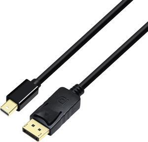 4K Mini Displayport to Displayport Cable 6ft Display Port 4K@60Hz 1080p 2K@144Hz Mini DP to DP Cord for Computer Monitor Gaming Laptop PC TV Graphics Card