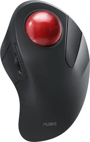 Wireless Ergonomic Trackball Mouse Rechargeable Bluetooth 44mm Index Finger Trackball 5 Adjustable DPI Compatible with PC Laptop iPad Mac Windows Android Wireless Ergonomic Trackball Mouse Rechargeable Bluetooth 44mm Index Finger Trackball 5 Adjustable DPI Compatible with PC Laptop iPad Mac Windows Android