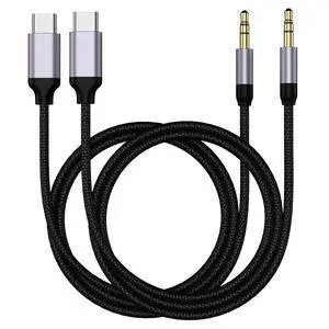 Aux to USB C 2Pack 3.28ft USB C to 3.5mm Audio Aux Jack CableCar Stereo Cord Compatible for iPhone 16 Pro Max 15 Pro Max Galaxy S24 S23 S22 S21 Note 20 Pixel 4 5 XL iPad Pro Aux to USB C 2Pack 3.28ft USB C to 3.5mm Audio Aux Jack CableCar Stereo Cord Compatible for iPhone 16 Pro Max 15 Pro Max Galaxy S24 S23 S22 S21 Note 20 Pixel 4 5 XL iPad Pro