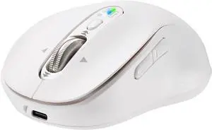 L570 Wireless Bluetooth Mouse Portable Rechargeable Mouse with Charging Cable USB Receiver and Two Bluetooth 4-Way Scrollig for MacBook Air/Pro iPad Laptop Computer. (White) L570 Wireless Bluetooth Mouse Portable Rechargeable Mouse with Charging Cable USB Receiver and Two Bluetooth 4-Way Scrollig for MacBook Air/Pro iPad Laptop Computer. (White)