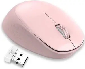Wireless Mouse for Laptop 2.4GHz Silent USB Mouse Slim Optical Mouse with 3 Buttons 1600 DPI Works with Windows Mac Chrome OS Linux Wireless Mouse for Laptop 2.4GHz Silent USB Mouse Slim Optical Mouse with 3 Buttons 1600 DPI Works with Windows Mac Chrome OS Linux