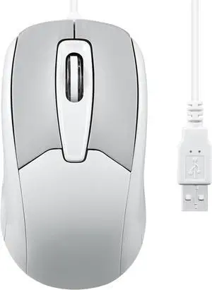 perixx PERIMICE-209M 3 Button USB Wired Mouse - Optical - 1000 DPI - 5.9 Ft Cable - Beige perixx PERIMICE-209M 3 Button USB Wired Mouse - Optical - 1000 DPI - 5.9 Ft Cable - Beige