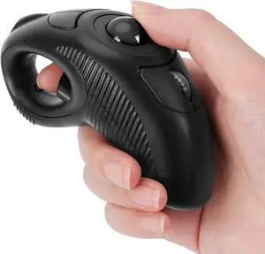 Wireless USB Handheld Finger Trackball(Black) Mouse with Laser Pointer Wireless USB Handheld Finger Trackball(Black) Mouse with Laser Pointer