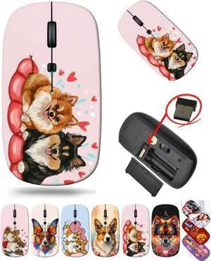 Computer Mouse for PC Computer Chromebook Notebook Computer Mice MKADAU Pomeranians 2.4 Ghz Mouse Portable Made in USA Computer Mouse for PC Computer Chromebook Notebook Computer Mice MKADAU Pomeranians 2.4 Ghz Mouse Portable Made in USA