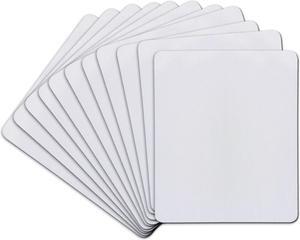 Sublimation Mouse Pad Blank Rectangular Blanks 3mm Thick for Transfer Heat Press Printing Crafts 9.4x7.9x0.12 Inches White 11pcs