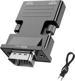 VGA to HDMI Adapter 1080P VGA Adapter for PC Laptop HDTV