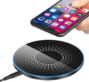30W Fast Wireless Charger Pad Wireless Charging Compatible with  Galaxy S22/S22+/S21/S20/S10 Fast Charger Compatible with iPhone 13/14/12/11 Series