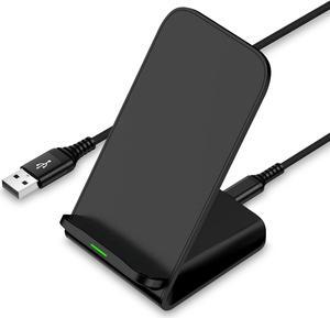 15W Samsung Wireless Charger Fast Charging Stand for Samsung Galaxy S25 S24 FE S23 Ultra S22 S21 S20 S10 Note20, Fast Wireless Charging Station for iPhone 16e 16 15 14 13 12,Google Pixel 9 8 Pro 7a 7