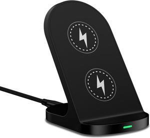 15W Fast Wireless Charger Phone Charging Stand for Google Pixel 9/8a/8 Pro/7a/7/6,Android Phone Wireless Charging Station Charger for Samsung Galaxy Z Fold 6/5/Z Flip 6/5/S24 Ultra/S23/S22/S21/S20/S10