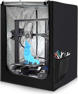 3D Printer Enclosure 3D Printer Cover Protective Constant Temperature Fireproof Dustproof Noise Reduction 25.59 * 21.65 * 29.53 for Ender 3 Pro/Ceality Ender 3/Ender