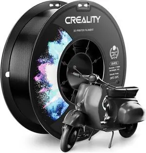 CREALITY PETG Filament 1.75mm 3D Printer Filament, 1kg (2.2lb) Neatly Wound Spool, Dimensional Accuracy ±0.03mm, 2024 Latest Batch, Fit for Ender, Bambu Lab, Anycubic,ELEGOO FDM Printers, Black
