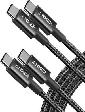 USB C to USB C Cable Type-C 60W Fast Charging Cable (6FT 5Pack) for iPhone 16 Series iPad mini 6 and More (Black)