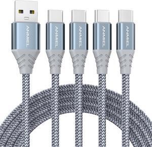 USB C Cable 4pack 10ft 3.1A Fast Charging Cable USB Type C Charger Cord Nylon Braided Compatible with  Galaxy A10e A20 A50 A51 A71 S10 S9 S8 Plus S10E Note 20 10 9 8 Moto G7 G8