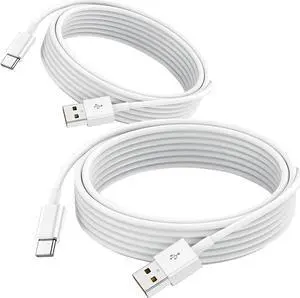 2 Pack Car Carplay Cable for iPhone 17 Air/15/16 16e 15 Pro Max 15 Plus USB A to USB Type C Data Cord iPad 10th Gen  Galaxy Tab A7 A8 A9 S10+ S9 S8 S7 Note 10 S10 LG Phone Charger Charging