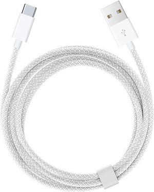 iPhone 15/16 USB A to USB C Woven Cable for iPhone 16E(SE4) 15/16 Pro Max 15/6 Plus iPad 10th Gen iPad Pro 12.9/11 iPad Air 5th/4th Gen Mini 6th Type-c Charger Cord Car Play Charging Cable