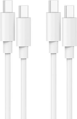 IFEART 2 Pack 3.3ft/1m USB C to USB C Cable for iPhone 16 15 Pro Max Plus, iPad Pro 13 12.9 11 inch, iPad Air 5 4, Mini 6, MacBook Air MacBook Pro Charger, Pixel 7 Pro, Type C Fast Charging Cord