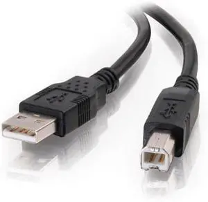 USB Cable USB 2.0 Cable USB A to B Cable 9.84 Feet (3 Meters) Black Cables to Go 28103
