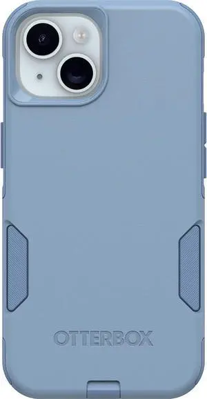 iPhone 16e 15 14 & 13 Commuter Series Case - Crisp Denim (Blue) Slim & Tough Pocket-Friendly with Port Protection