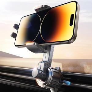 Phone Mount for Car Vent [Never Blocking] 360 Rotatable Car Phone Holder Mount Air Vent Clip Hands Free Cellphone Car Mount for iPhone 16 Pro Max Plus 16e 15 14 13  Android Black