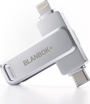 MFi Certified 256GB Flash Drive for iPhone Photo Stick USB Thumb Drive Memory Stick High Speed USB Drive Photo Storage for iPhone USB Stick Compatible for iPhone/iPad/Android/PC