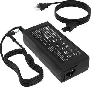 Laptop Charger 45W Power Cord: Replacement for HP 14 15 15.6 17 Portable Students and Business Laptop Model 741727-001 AC Adapter - 45W 19.5V 2.31A for HP Pavilion/Stream Computer Power Supply