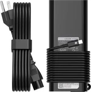 Charger for  130W Laptop USB C Type C AC Adapter for  XPS 15 17 2in1 9575 9500 9700 Precision 5530 2in1 5550 5750 3560 Latitude 7410 7310 7210 9410 9510 5420 5520 5510 Power Cord