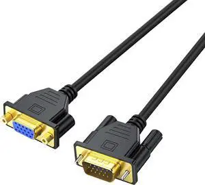 VGA Extension Cable VGA Cable Male to Female 6 Feet 15 Pin (Not 9 Pin) SVGA Male to Female HD15 Monitor Video Adapter Cable Support 1080P Full HD for Laptop PC Projector HDTV Display