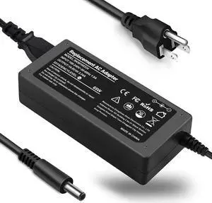 65W 45W Charger for Dell Laptop Fit for Inspiron 11/13/14/15/17 3000 5000 7000 Series(3583 3593 5570) Latitude E5450 XPS 13-65 Watt 45 Watt AC 2-in-1 Computer Adapter Power Cord (4.5 * 3.0 mm Jack)
