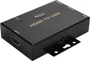 HDMI to VGA Converter with 3.5mm Audio Supports 1080P for PC Laptop Display Computer Mac Projector