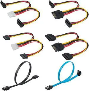 findTop Set of 6, SATA Power Splitter Cord and SATA III Cable 6.0 Gbps, Straight and 90 Degree SATA 3.0 Cable, SATA 15 Pin Male to 2xSATA 15 Pin Power Splitter Cable findTop Set of 6, SATA Power Splitter Cord and SATA III Cable 6.0 Gbps, Straight and 90 Degree SATA 3.0 Cable, SATA 15 Pin Male to 2xSATA 15 Pin Power Splitter Cable