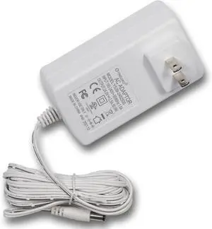 24V 2.5A 60W Universal AC to DC Power Supply Adapter 10ft Cable White 5.5mm x 2.1mm DC Output Jack