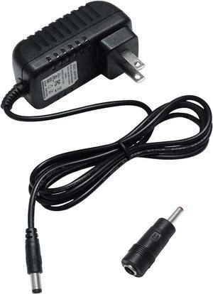 12V 2A Power Supply AC to DC Adapter 100-240V 50-60Hz Power Cord 5.5mm x 2.5mm 3.5mm x 1.35mm Wall Plug Transformer Replacement 4ft Output 12 Volt 2 Amp 24W for CCTV Camera LED Light Router