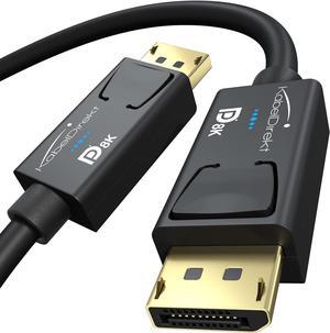 CableDirect C 8K DisplayPort & DP Cable Special A.I.S. Shielding & Official  Certification C 3ft (for DP 1.4 Gaming PCs/laptops/Graphics Cards/Monitors Supports 4K@120Hz 144Hz/165Hz/240Hz)