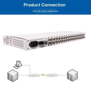 SC,16E1 Fiber Optical Multiplexer PDH Optical Terminal 16E1 Over Fiber FC SC Single Fiber 155M Rackmount DIP Switch Control SC,16E1 Fiber Optical Multiplexer PDH Optical Terminal 16E1 Over Fiber FC SC Single Fiber 155M Rackmount DIP Switch Control