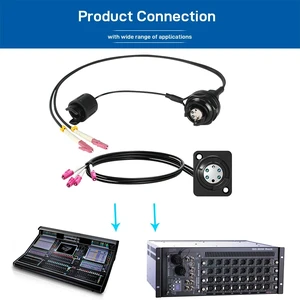 4 Channel D-Type,OM4 MPO Expanded Beam Fiber Optic Panel Connector 2CH 4CH HMA Circular D-Type Receptacle IP67 Panel Mount Compatible with DiGiCo 4 Channel D-Type,OM4 MPO Expanded Beam Fiber Optic Panel Connector 2CH 4CH HMA Circular D-Type Receptacle IP67 Panel Mount Compatible with DiGiCo