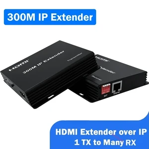 2-PCS RX,IP HDMI Extender over UTP Single Rj45 Cat5e/6 Cable to 300M 1080P HDMI Video Extender Support 1 TX to Many RX via Network Switch 2-PCS RX,IP HDMI Extender over UTP Single Rj45 Cat5e/6 Cable to 300M 1080P HDMI Video Extender Support 1 TX to Many RX via Network Switch