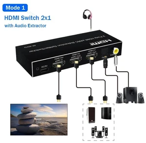 with AU Plug,4K 60Hz Bi-direction HDMI eARC Audio Extractor 7.1CH HDMI Audio Switch Splitter 1x2 2x1 with Toslink SPDIF+COAXIAL+Aux Audio out with AU Plug,4K 60Hz Bi-direction HDMI eARC Audio Extractor 7.1CH HDMI Audio Switch Splitter 1x2 2x1 with Toslink SPDIF+COAXIAL+Aux Audio out