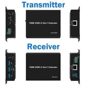 USB Extender,USB3.0 Extender 100M 4-Port USB3.2 Gen 1 via Rj45 CAT6A SuperSpeed 5Gbps SSUSB Extender Support RS232 & FSYNC Industrial Control USB Extender,USB3.0 Extender 100M 4-Port USB3.2 Gen 1 via Rj45 CAT6A SuperSpeed 5Gbps SSUSB Extender Support RS232 & FSYNC Industrial Control