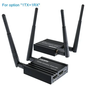 1 TX and 1 RX,200M Wireless HDMI Extender Screen Share1080P WiFi Video Extender Support 1 to 4 Wireless Display for NVR Camera Laptop PC HDTV 1 TX and 1 RX,200M Wireless HDMI Extender Screen Share1080P WiFi Video Extender Support 1 to 4 Wireless Display for NVR Camera Laptop PC HDTV