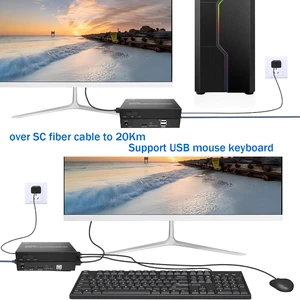 As described,4K 60Hz HDMI Fiber KVM Extender over SC Fiber Optical Cable 20Km HDMI USB KVM Fiber Transceiver Extender Support Mouse Keyboard As described,4K 60Hz HDMI Fiber KVM Extender over SC Fiber Optical Cable 20Km HDMI USB KVM Fiber Transceiver Extender Support Mouse Keyboard