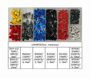 First picture~Tube Type Terminal E0508 E7508 E1008 E1508 E2508 E4009 E6012 E1012 Crimping Insulated Ferrule Copper Terminal Wire Connector(Brown 1200Pcs
)