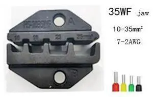 First picture~HS-03B HS-16WF HS-40J HS crimping tool mold plug tube non-insulated pliers jaw end tool kit(Red 35WF
)