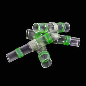 First picture~Electrical Connector Heat Shrink Without Crimp Waterproof Sleeve Solder Terminal Sealed Insulation Butt Wire Joint(Female ferrule 50Pcs
Green
)