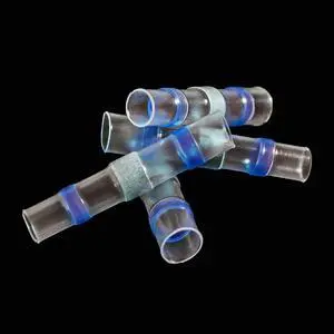 First picture~Electrical Connector Heat Shrink Without Crimp Waterproof Sleeve Solder Terminal Sealed Insulation Butt Wire Joint(Female ferrule 50Pcs
blue
)